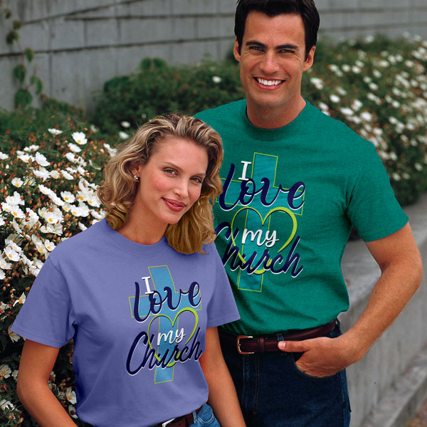 I Love My Church Christian T-Shirts