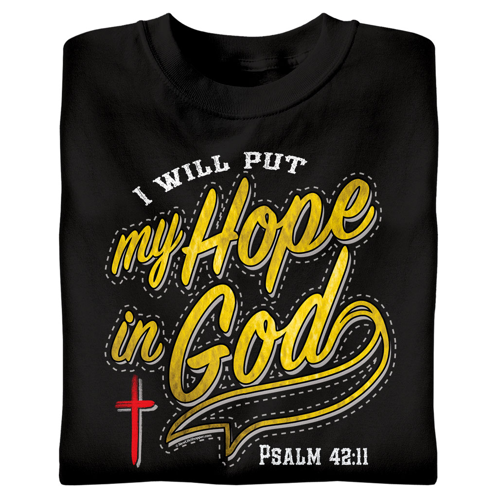 Hope Christian T-Shirt in Black